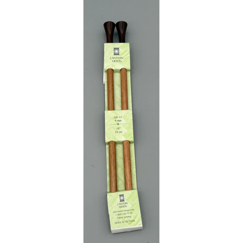 Lantern Moon Wooden Crochet Knitting Needles US 13 9 mm 10